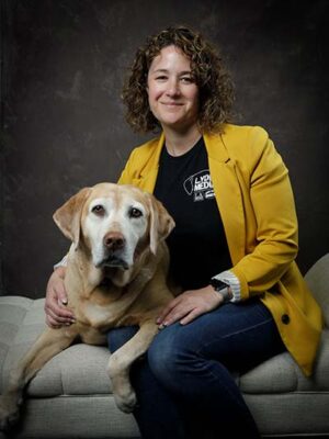 Pam Ashby with Lydia, Owners of Lydia Media - Auburn, Maine